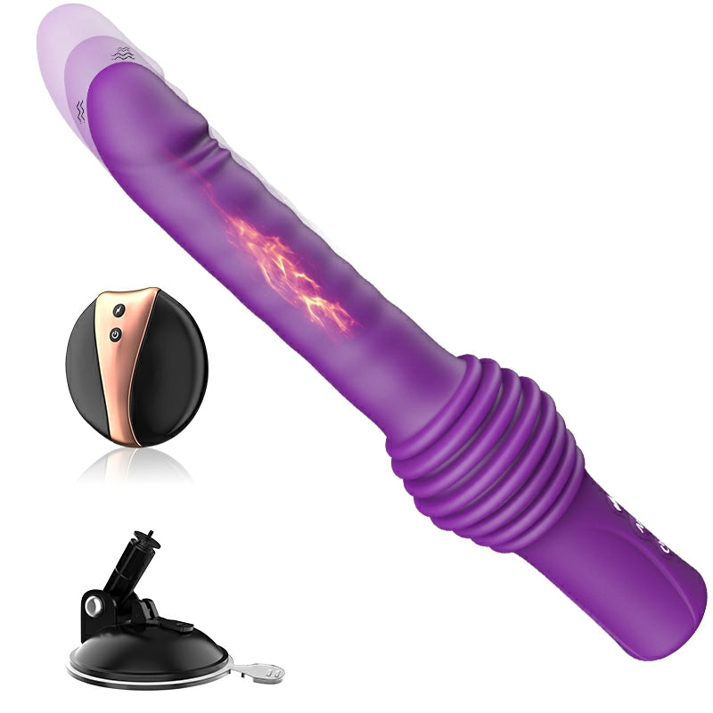 6 In 1 Portable Telescopic Vibrating Heated Fuck Machine