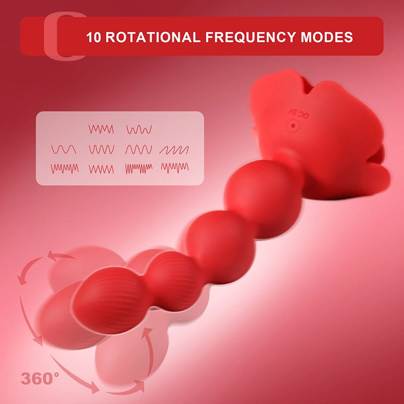 10 Rotation Vibration Modes Rose Anal Beads