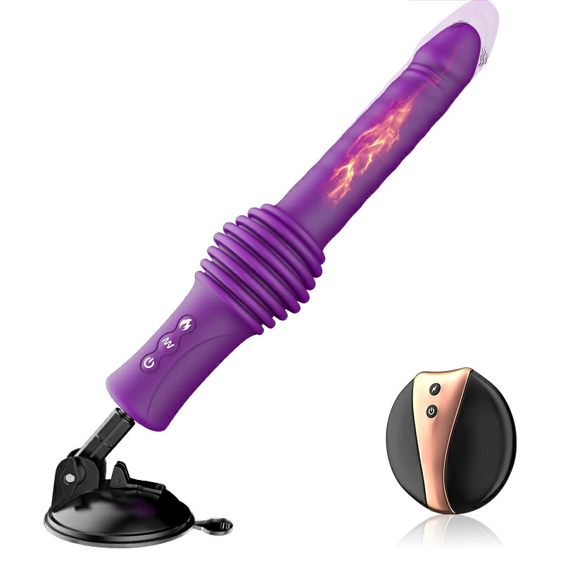 6 In 1 Portable Telescopic Vibrating Heated Fuck Machine