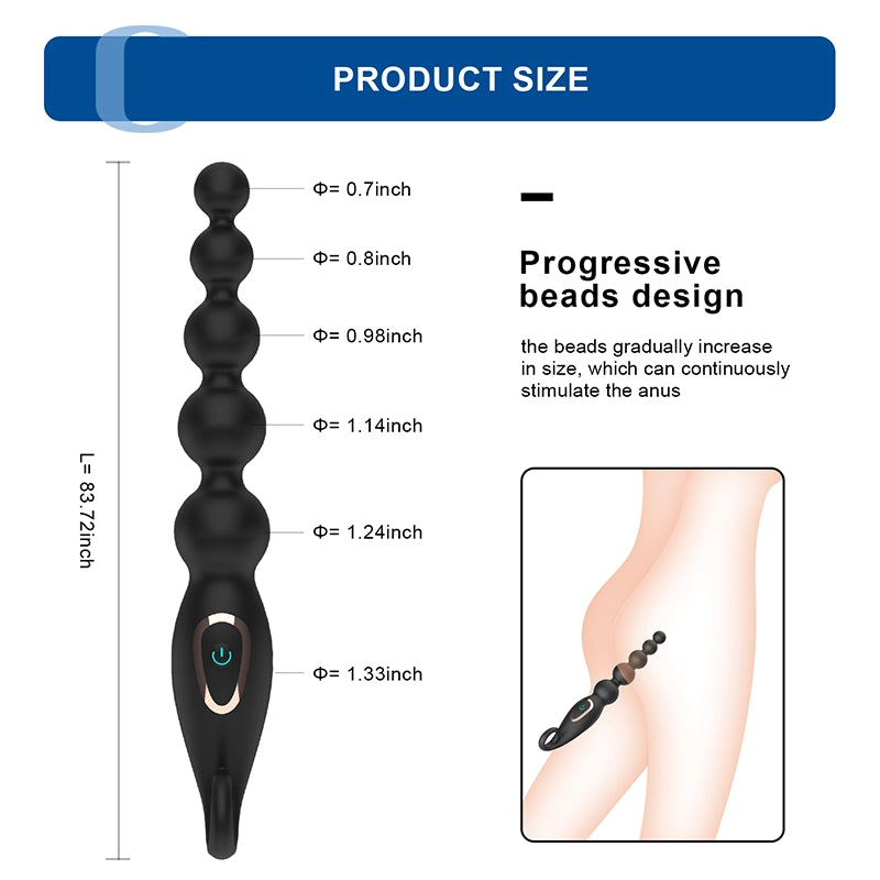 7 Vibration Modes Male Female Anal Beads