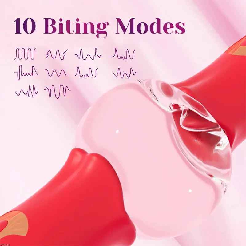 3 In 1 Rabbit Vibrator with Mouth Tongue Stimulation