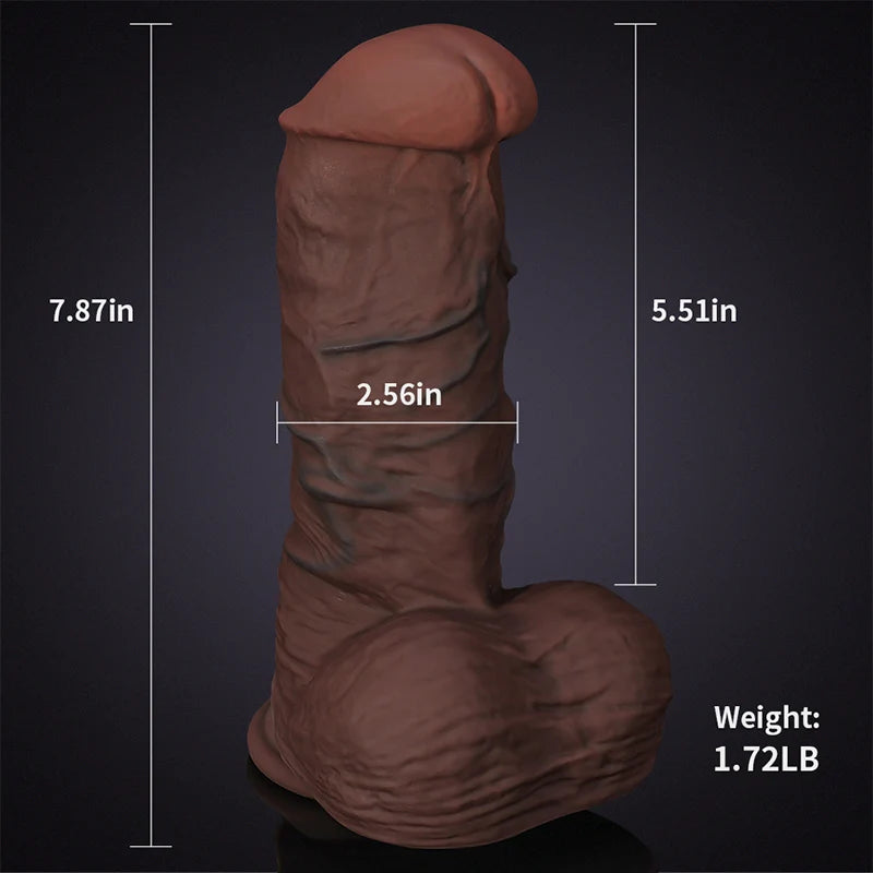 6.3-7.87Inch Lifelike Thick Silicone Dildo