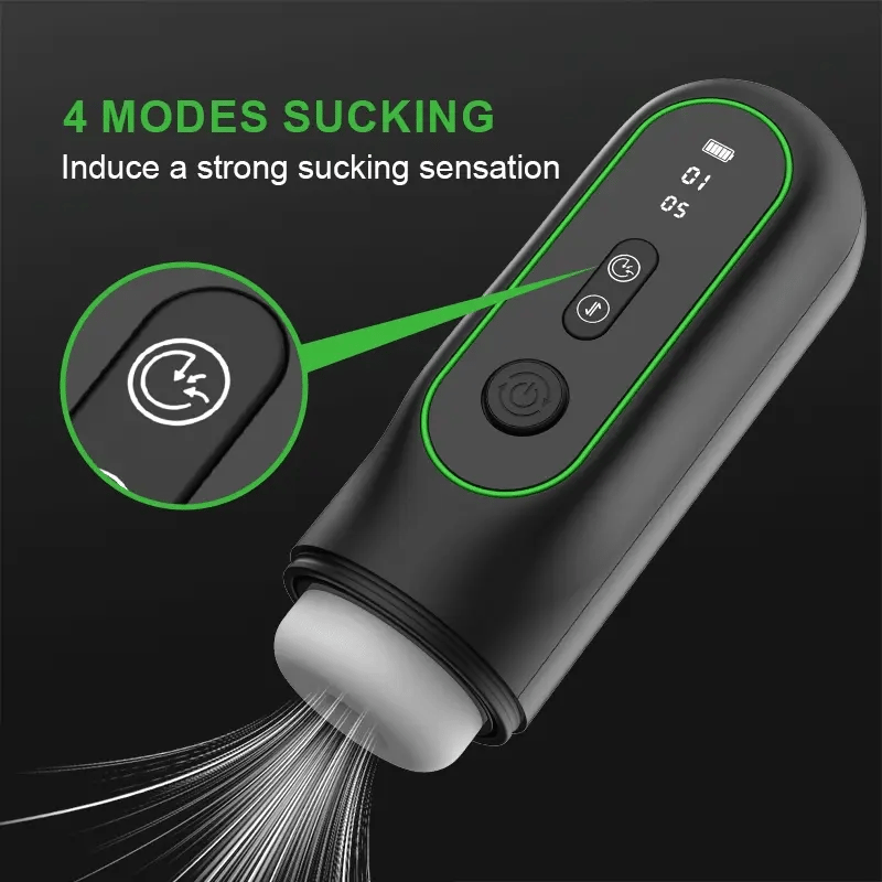 6 In 1 Sucking Thrusting Vibrating Heating Voice Auto Male Masturbator