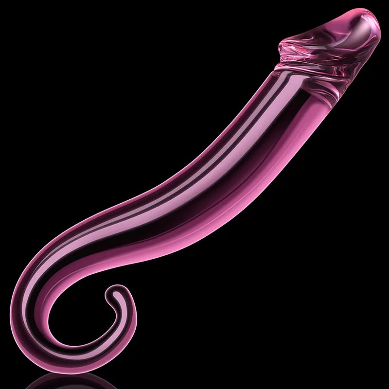 7.71Inch Glass Dildo with Realistic Glans