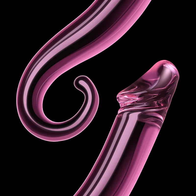 7.71Inch Glass Dildo with Realistic Glans