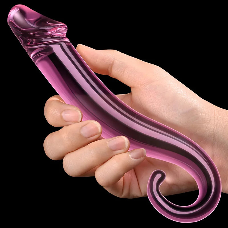 7.71Inch Glass Dildo with Realistic Glans