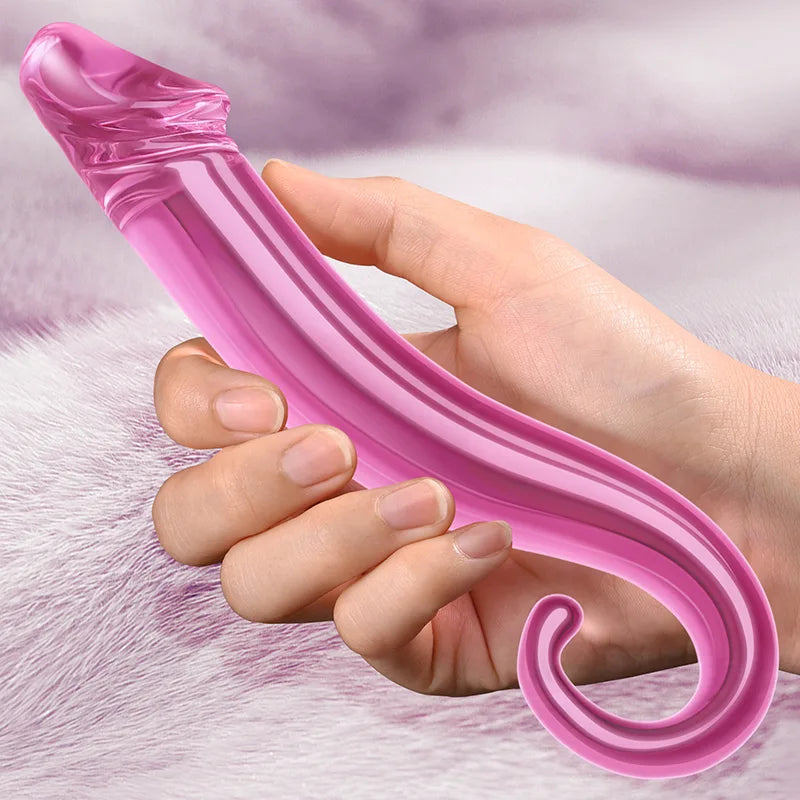 7.71Inch Glass Dildo with Realistic Glans