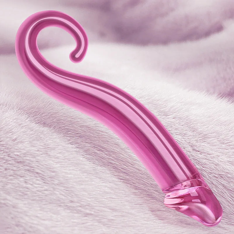 7.71Inch Glass Dildo with Realistic Glans