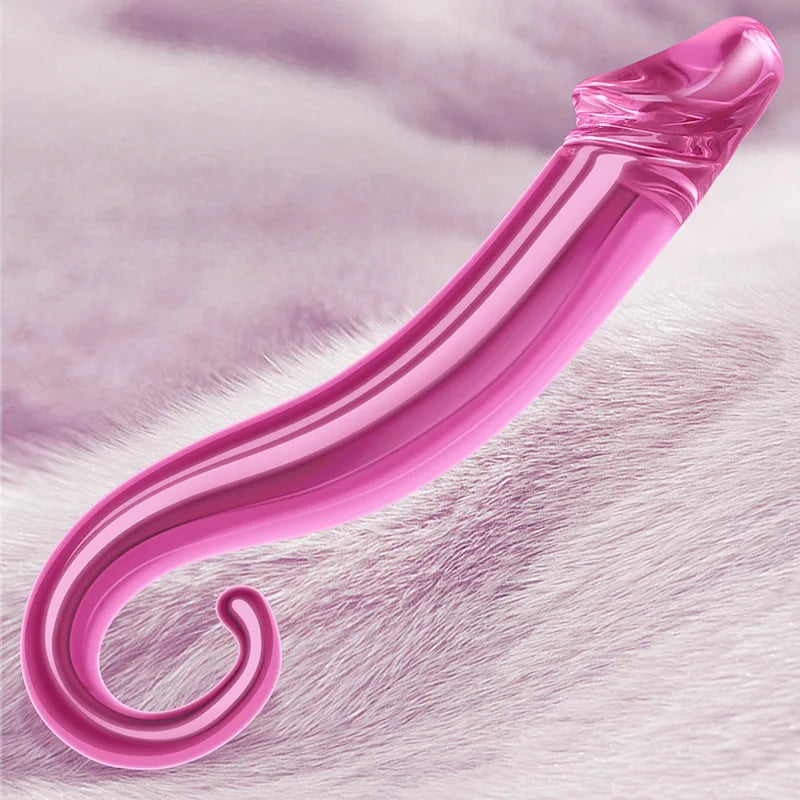 7.71Inch Glass Dildo with Realistic Glans