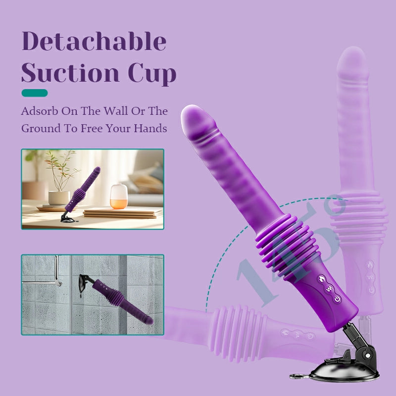 6 In 1 Portable Telescopic Vibrating Heated Fuck Machine