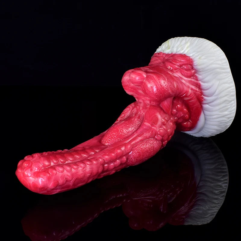 8.1Inch Realistic Large Base Silicone Dragon Dildo