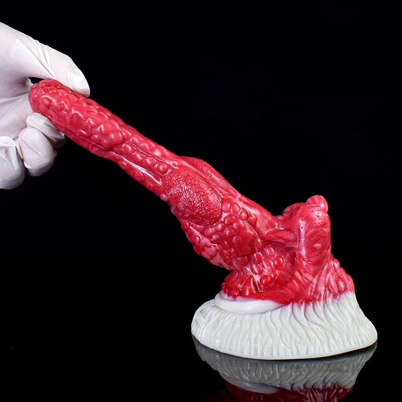 8.1Inch Realistic Large Base Silicone Dragon Dildo