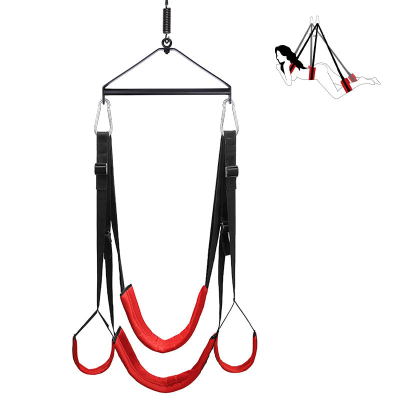 Adjustable 360° Spinning Swing With Steel Triangle Frame