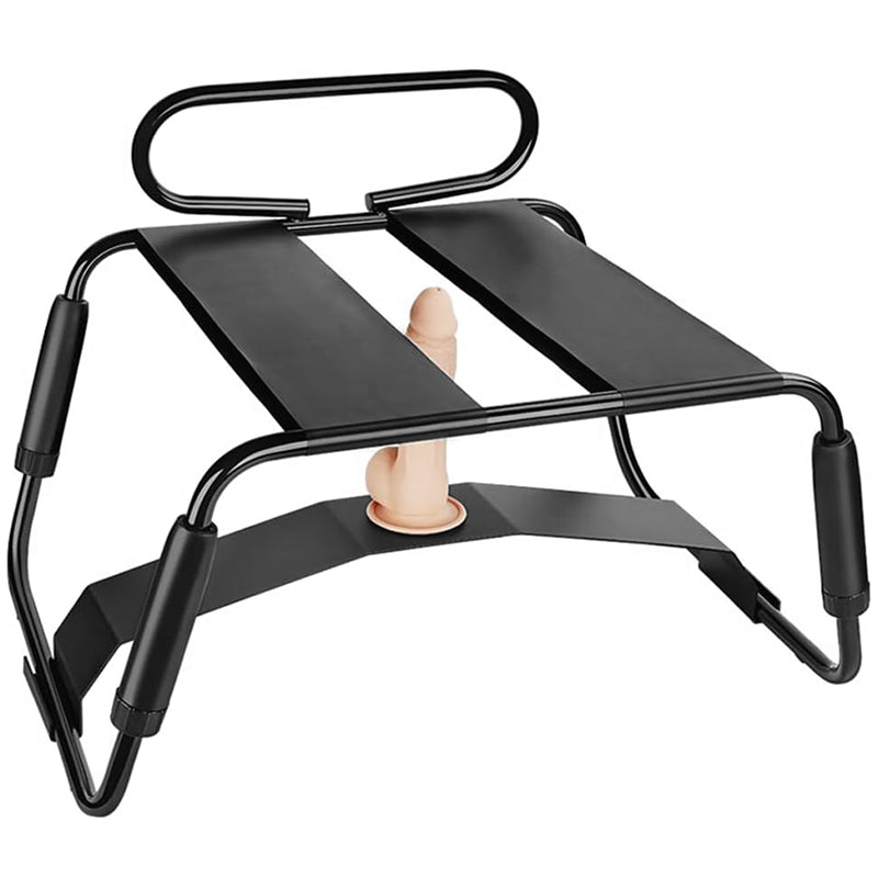 Adjustable Height Sex Chair With Armrests & Dildo