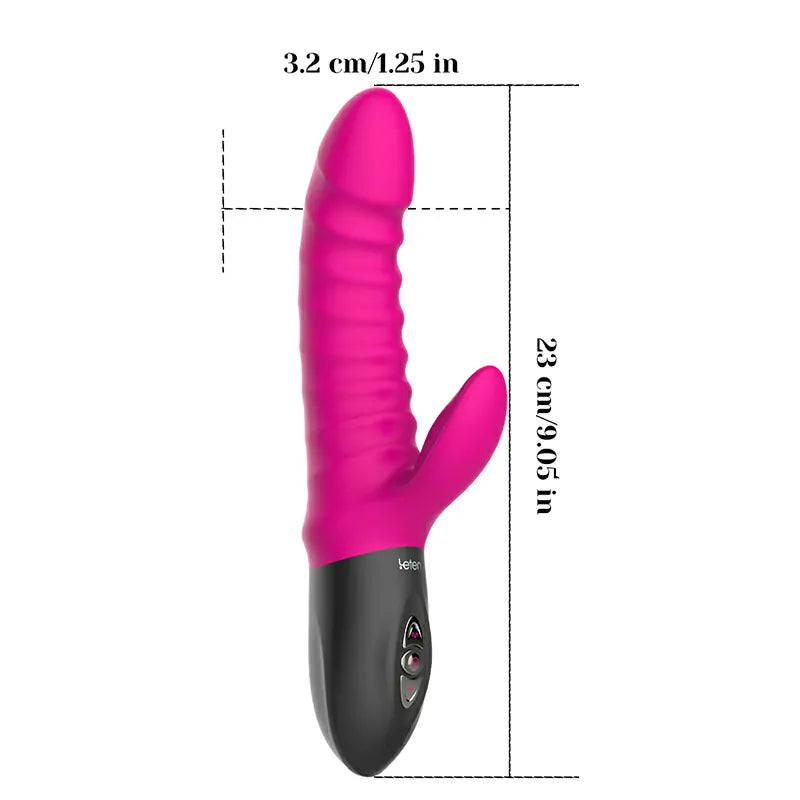 5 Modes Vibrating Silicone Heating Thrusting Vibrator