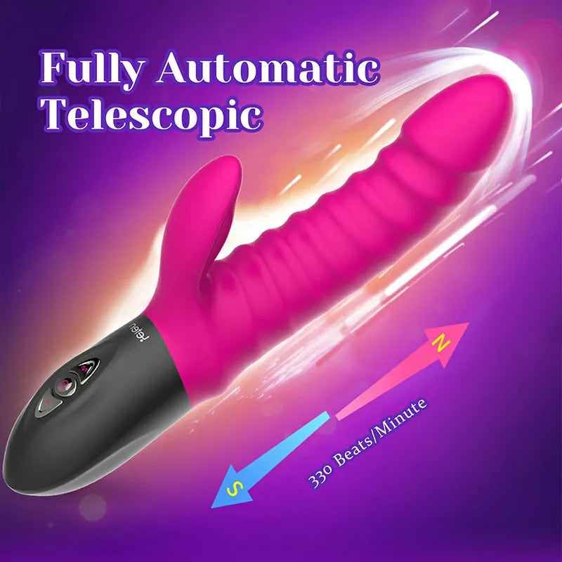 5 Modes Vibrating Silicone Heating Thrusting Vibrator