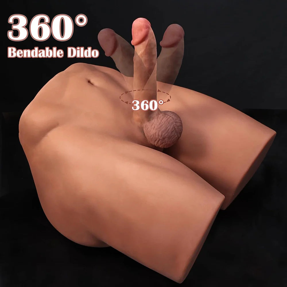 Brian-36.5Lb Big Ass Male Sex Torso With 7" Dildo