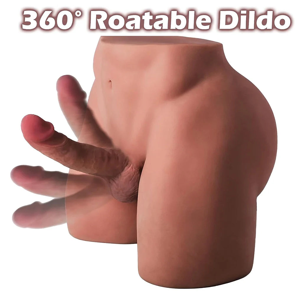 Brian-36.5Lb Big Ass Male Sex Torso With 7" Dildo