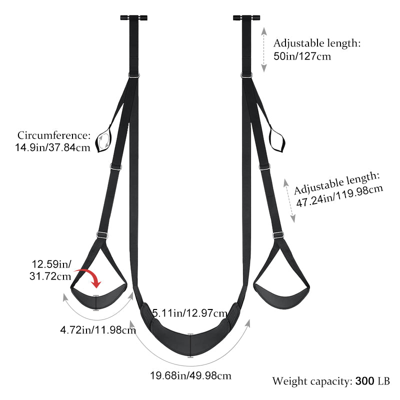 Door Sex Swing with Seat, Holds up to 300lbs