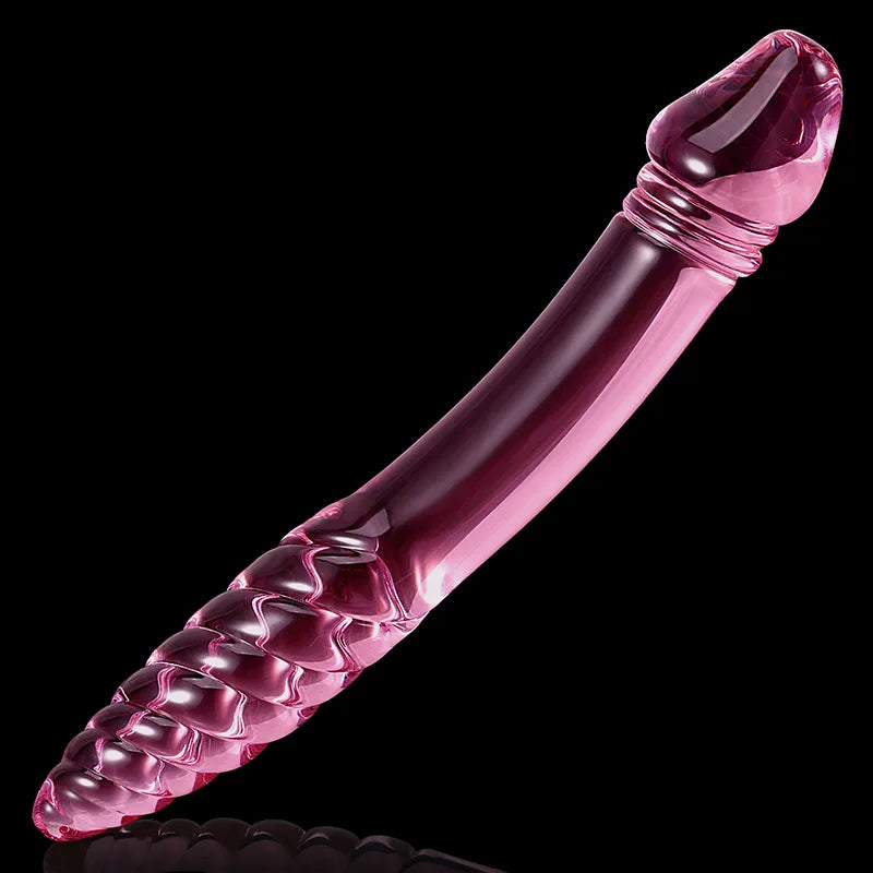 9.05Inch Double Head Threaded Glass Dildo