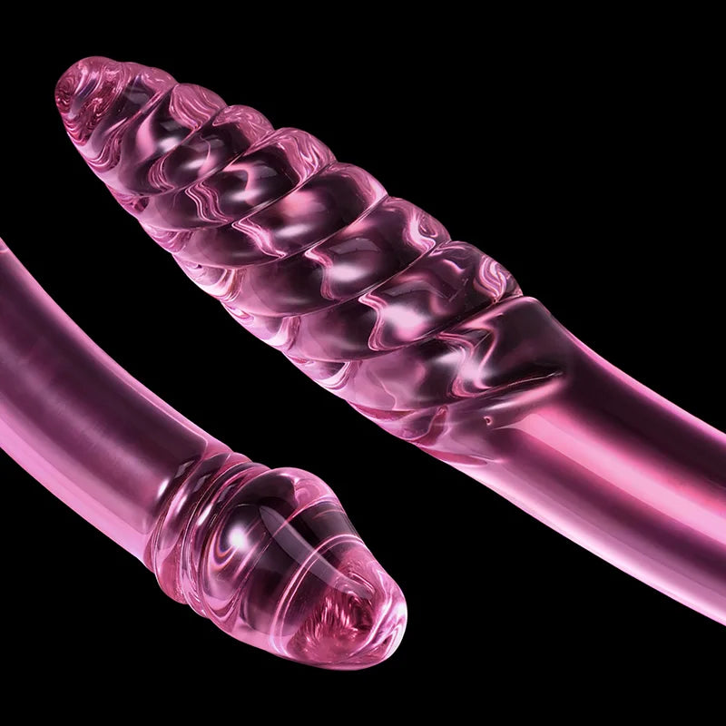 9.05Inch Double Head Threaded Glass Dildo