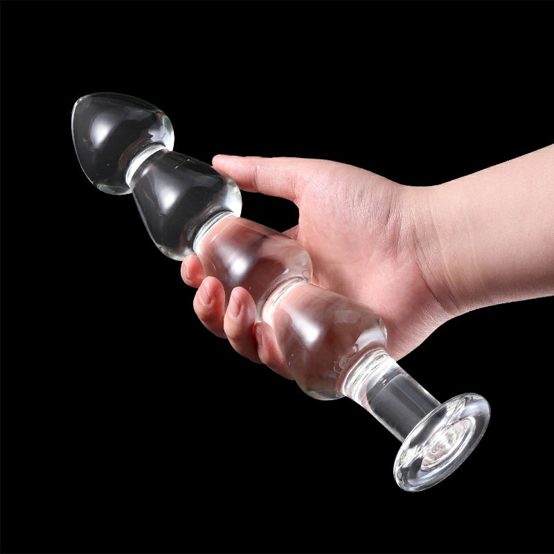 10.6 Inch Clear Glass Dildo