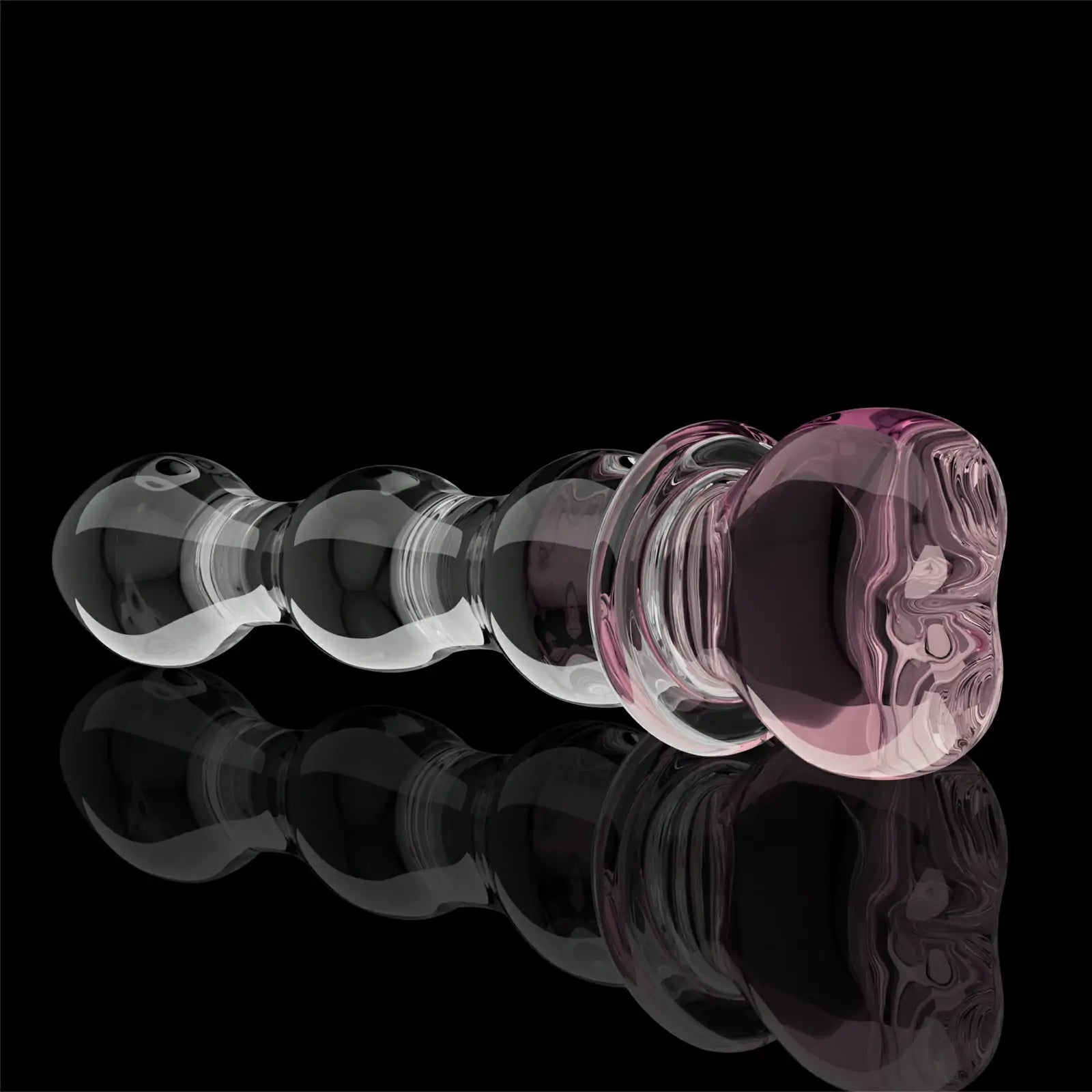 8.1-Inch Pink Wand Glass Dildo