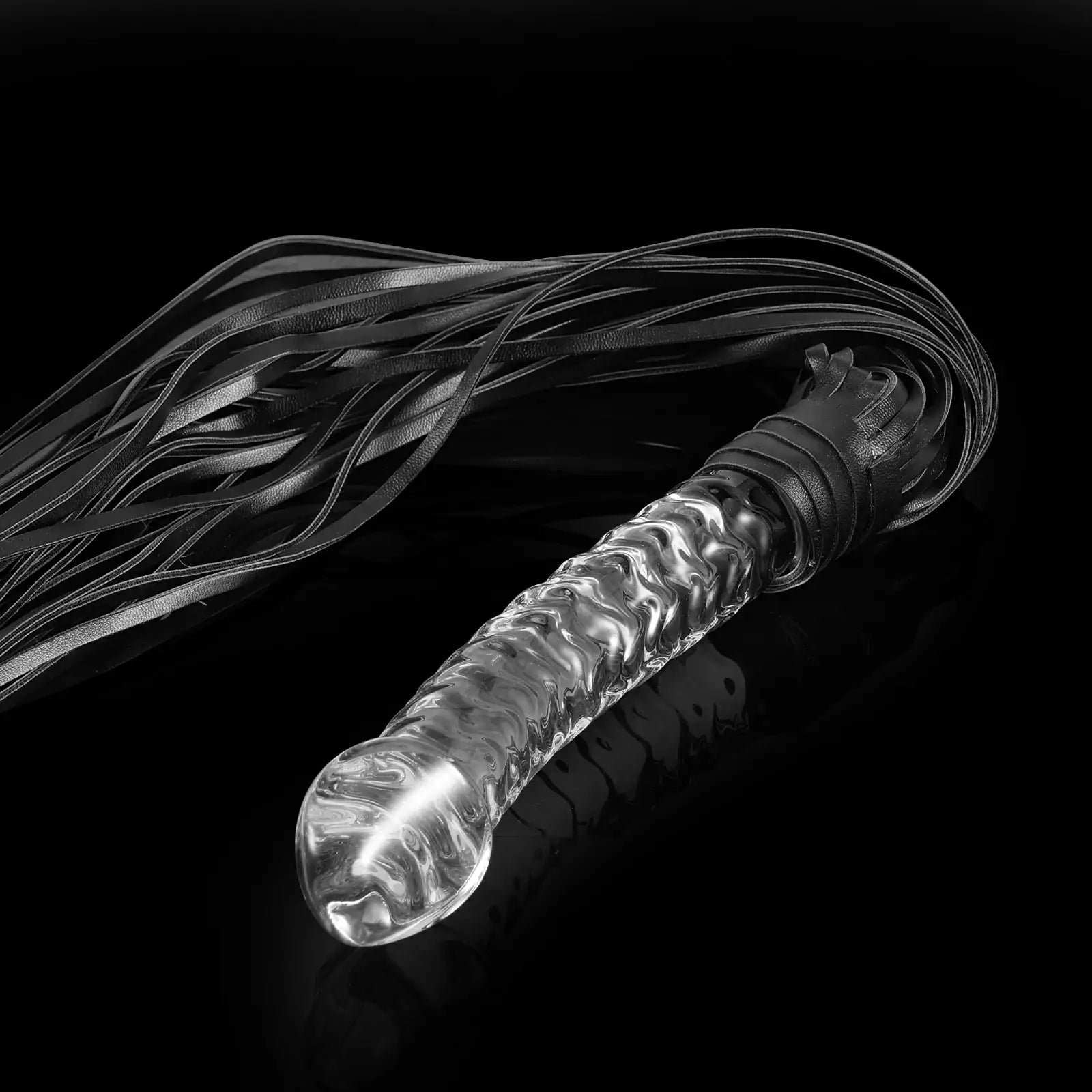 9.1 Inch Whip-shaped Glass Dildo