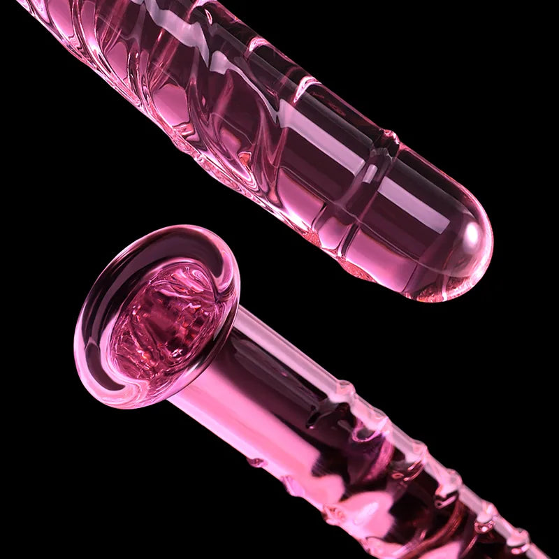 7.67" Glass Dildo With Realistic Vein