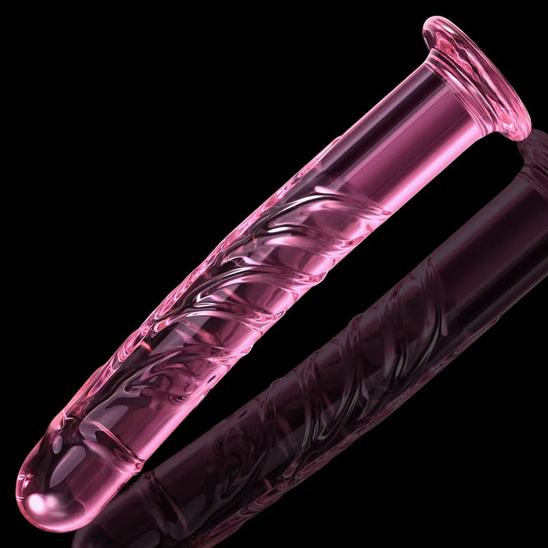 7.67" Glass Dildo With Realistic Vein