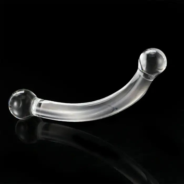 9.4 inch Curved Glass Dildo with Dual Rounded Heads