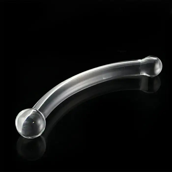 9.4 inch Curved Glass Dildo with Dual Rounded Heads