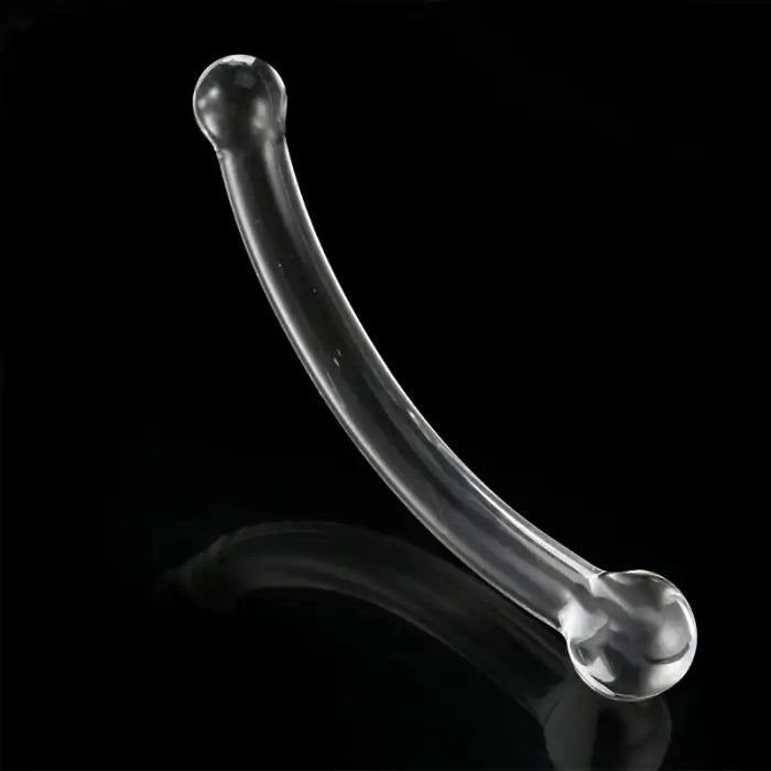 9.4 inch Curved Glass Dildo with Dual Rounded Heads