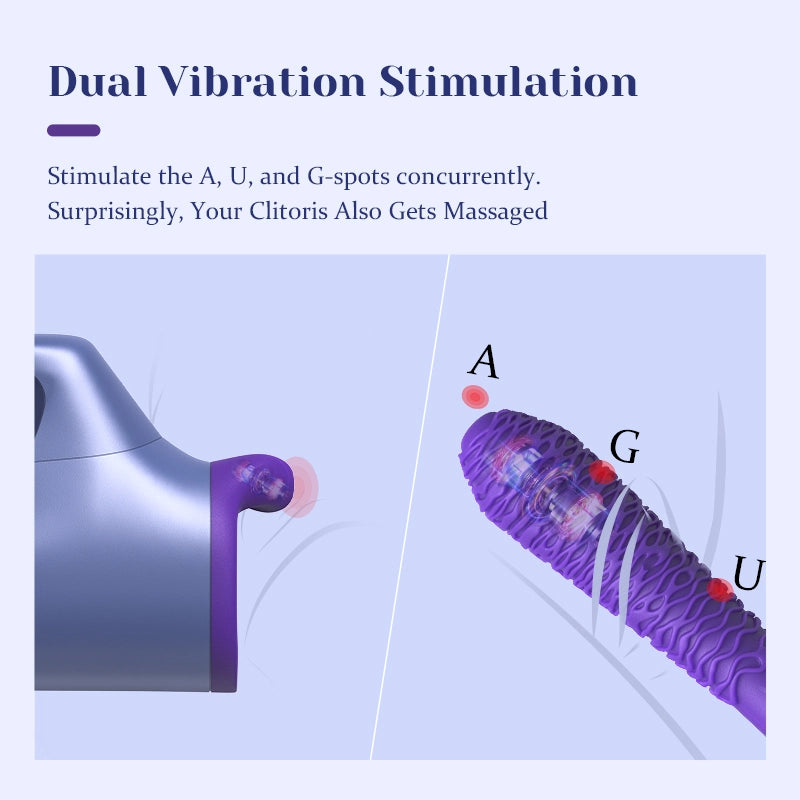 Portable Handheld Thrusting Vibration Heating Sex Machine