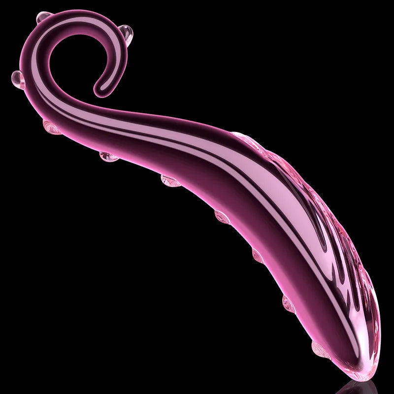 6.57Inch Pink Octopus Tentacle Glass Dildo