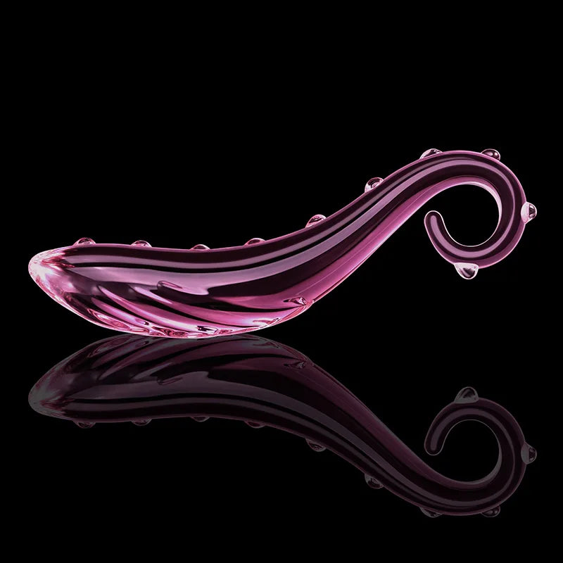 6.57Inch Pink Octopus Tentacle Glass Dildo