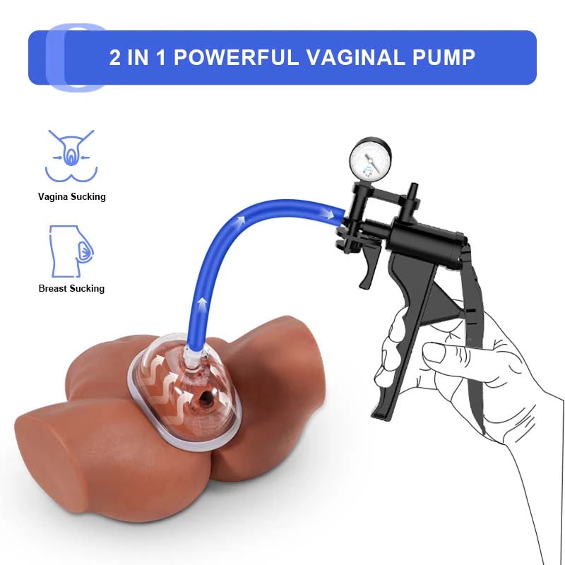 Manual Vagina Pump with Barometer & Scale