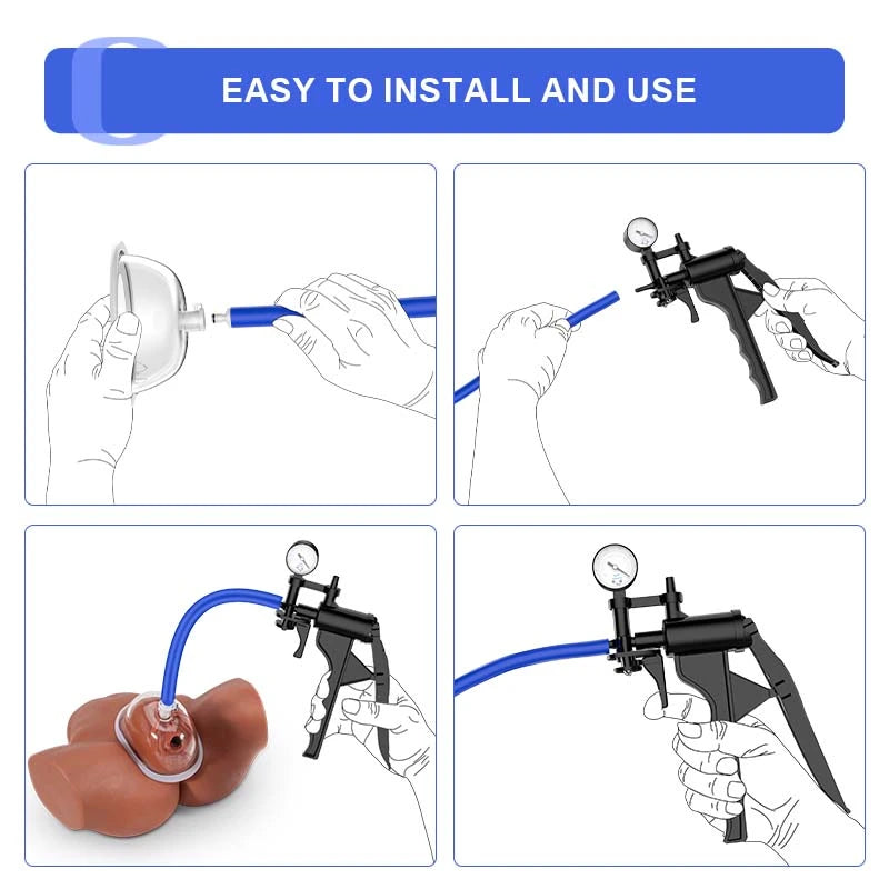 Manual Vagina Pump with Barometer & Scale