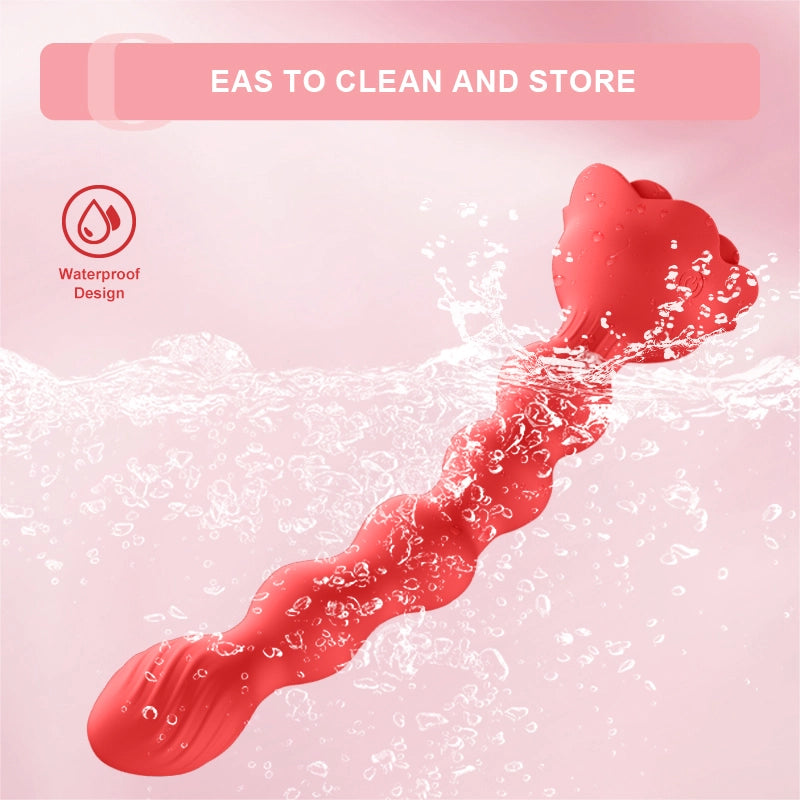 10 Vibration Modes Sex Toys Red Anal Beads