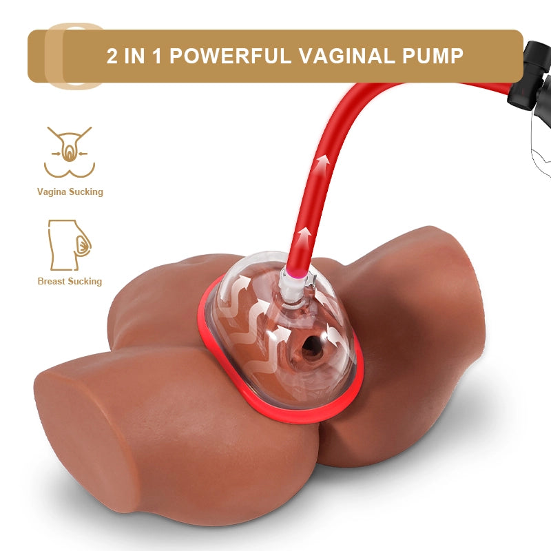 Portable Manual Vacuum Pussy Pump with Silicone Hose