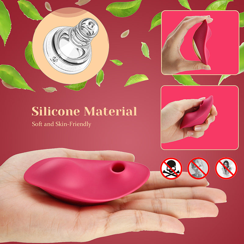 Wearable Remote Control Vibrator With Sucking Vibrator Function