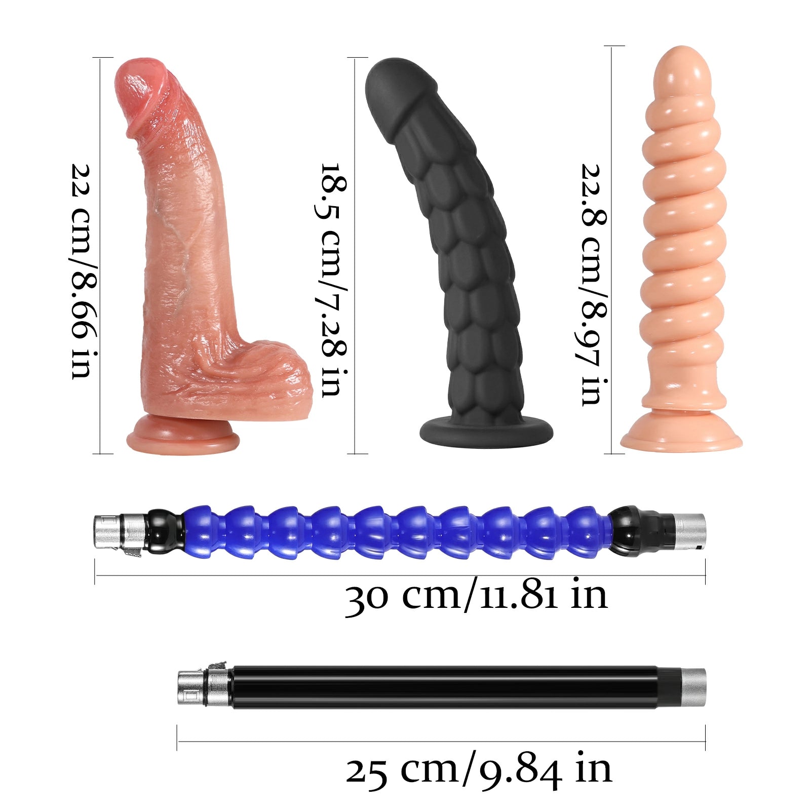 Powerful Female Sex Machine Set With 3 Dildos