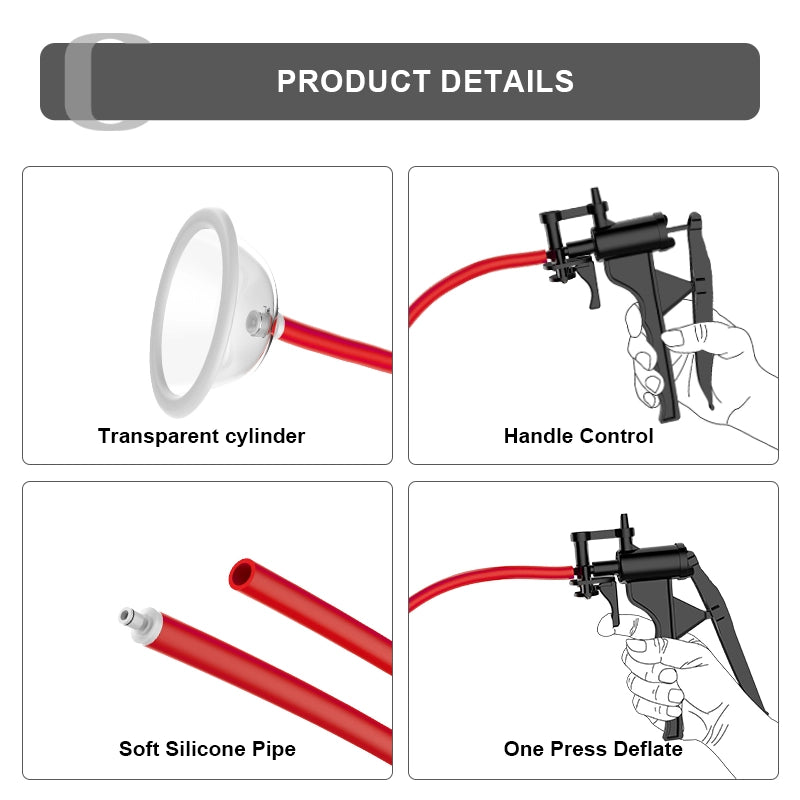 Silicone Hose Manual Vacuum Pussy Pump