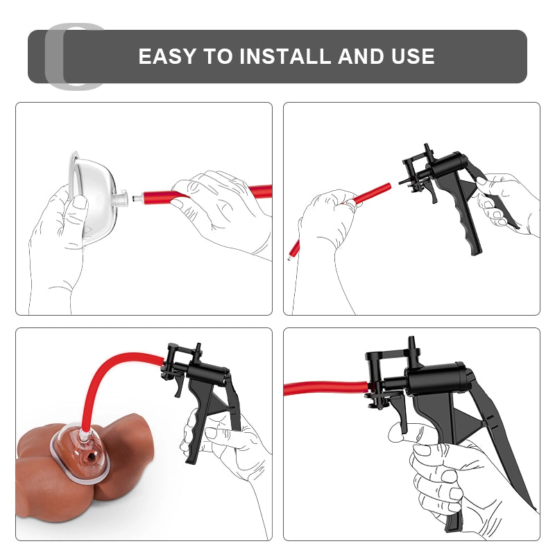 Silicone Hose Manual Vacuum Pussy Pump