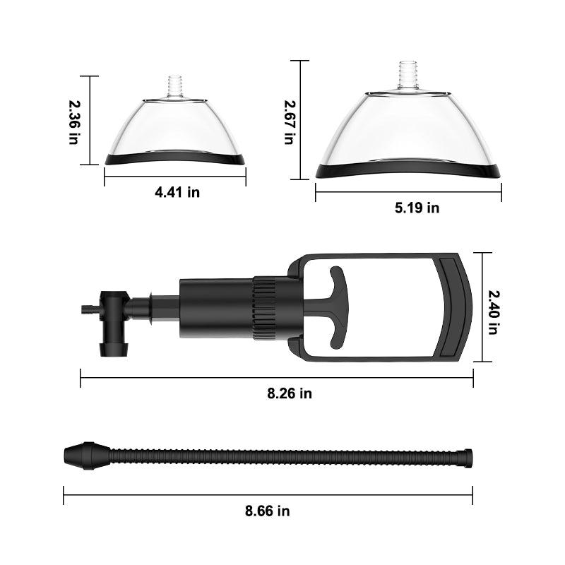 Manual 2 Silicone Suction Cup Pussy Pump