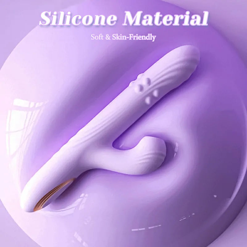 3 In 1 Suction Rotation Silicone Thrusting Vibrator