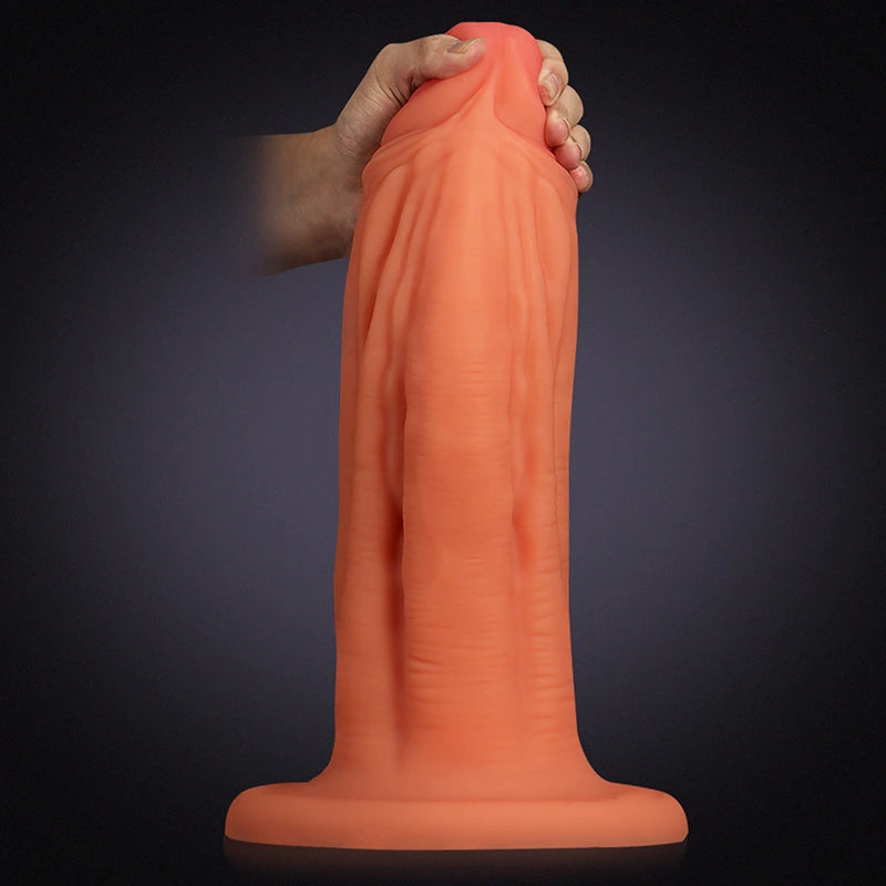 14.7Inch Ultra Thick Soft Liquid Silicone Dildo