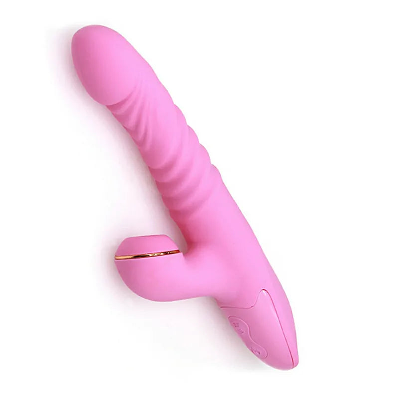 3 In 1 Telescopic & Vibration Sucking Thrusting Vibrator