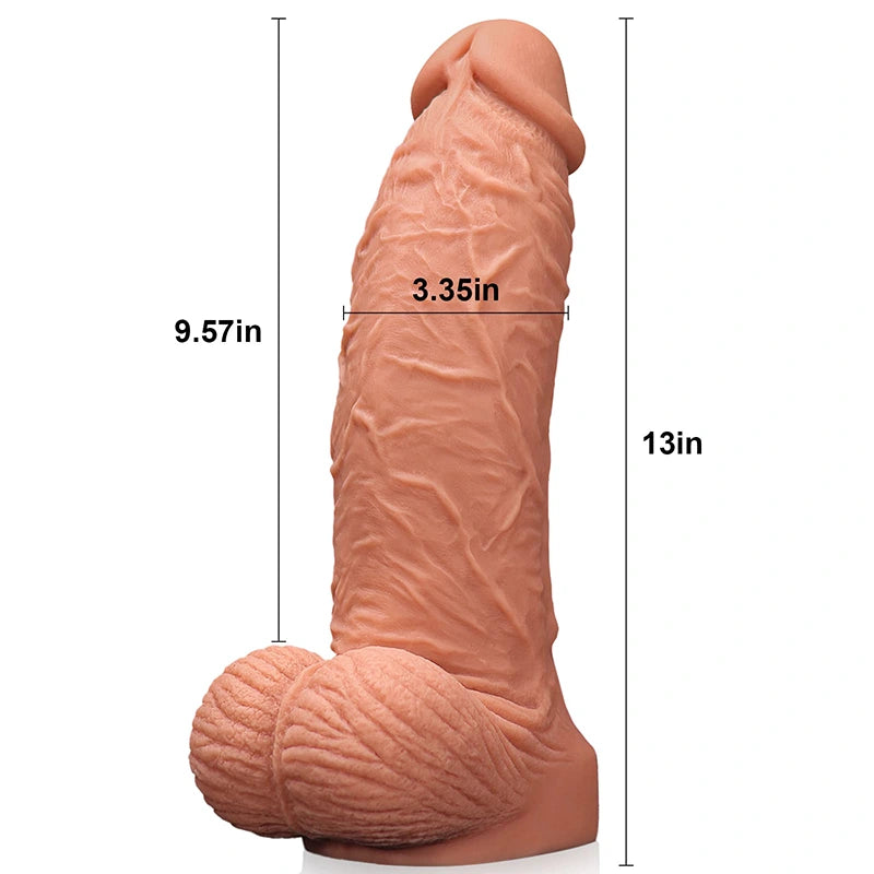 13Inch Super Chubby  Liquid Silicone Thick Dildo