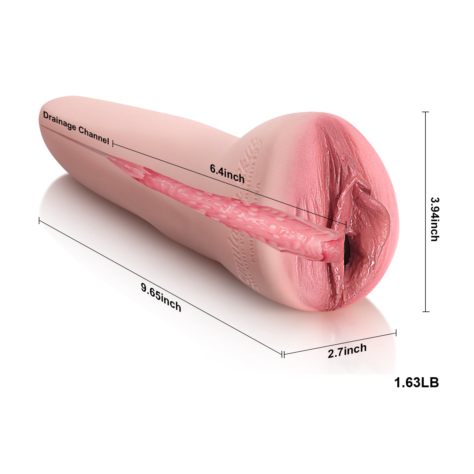 The Luxe : 1.63LB Silicone Pocket Pussy